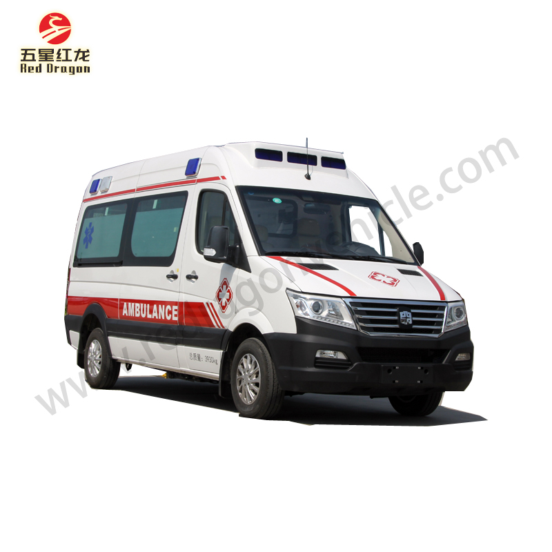 Fabricante LCK5041XJHS ZhongTong Ambulância Weichai Van Ambulância