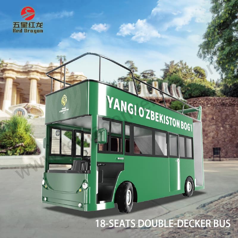 Ônibus de passeio elétrico de dois andares personalizável do fornecedor com 18 assentos