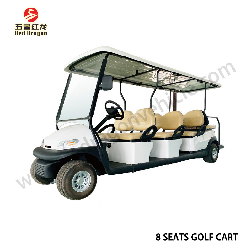 Novo carrinho de golfe elétrico GGC-GEF QC-6D personalizável de 8 lugares